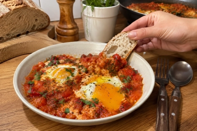 Вкусная и сочная шакшука!