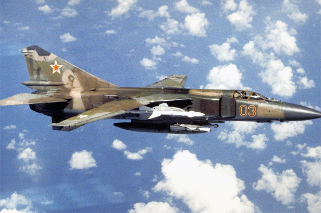 Многоцелевой истребитель МиГ-23 из высокопрочного алюминиевого сплава В95о.ч. В России было выпущено 16000 этих самолетов.