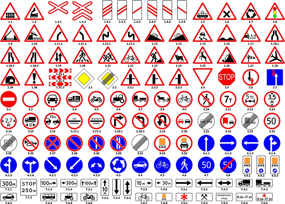 Сейчас в теоретическом экзамене по ПДД основные нюансы связаны со знаками, изображенными на картинке