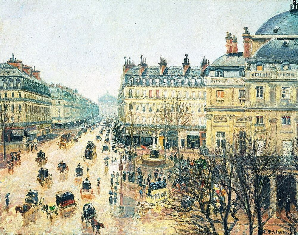 Камиль Писсарро, «Оперный проезд в Париже», 1898 г.
