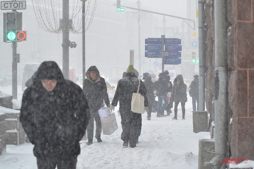 Снегопад в Москве