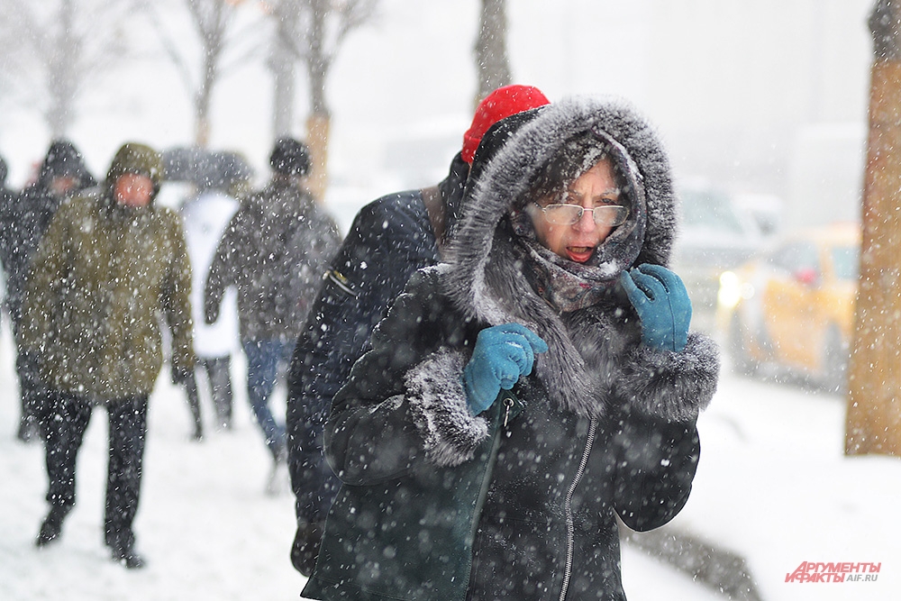 Снегопад в Москве