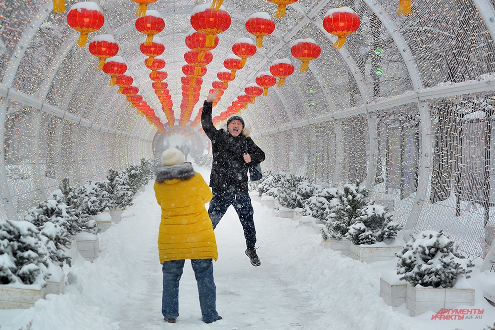 Снегопад в Москве