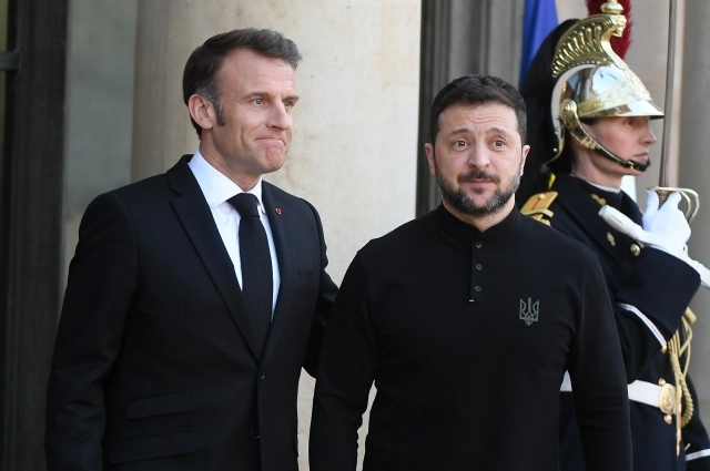 Макрон и Зеленский.