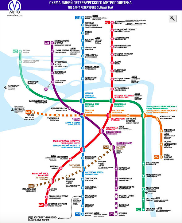 станции метро спб на карте 2020