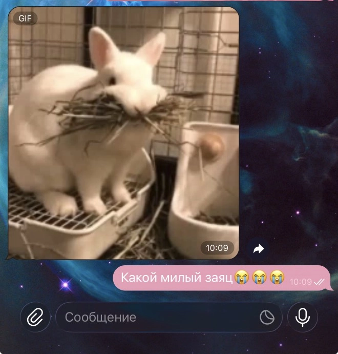 Пример использования эмодзи с плачущим лицом.