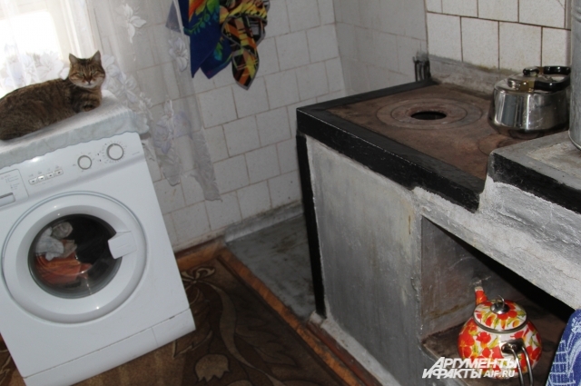   В домах жителей Гукова ещё работает печное отопление.