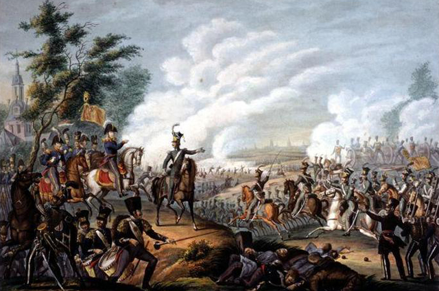 В. Г. Хугкамер. Сражение при Лёвене 12 августа 1831 года.