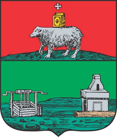 Первый герб Екатеринбурга, утверждённый Екатериной II.