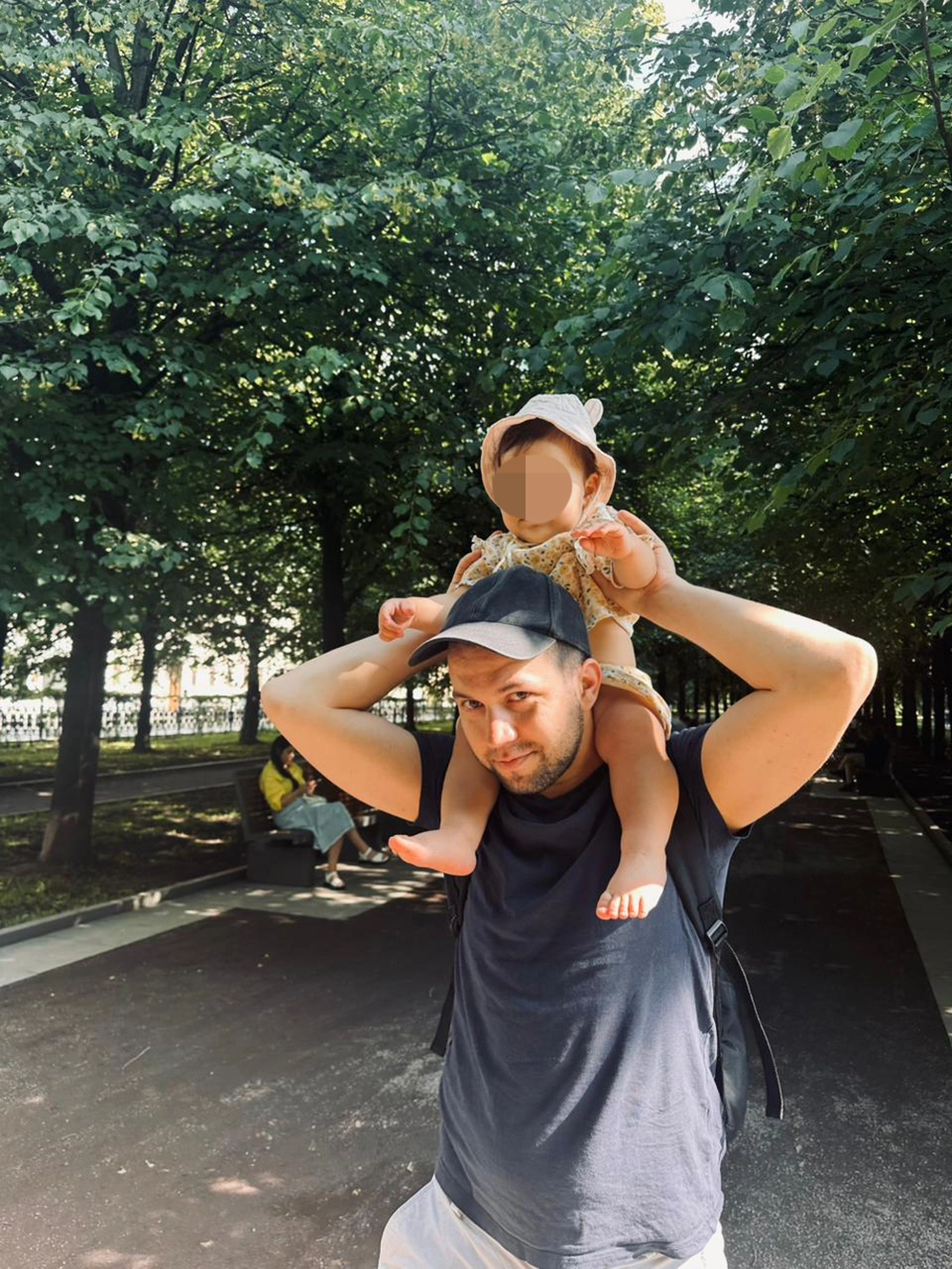 Денис Давыдов с дочерью.