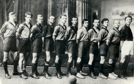 Первая футбольная команда Царицына, дата события – 1922 год.