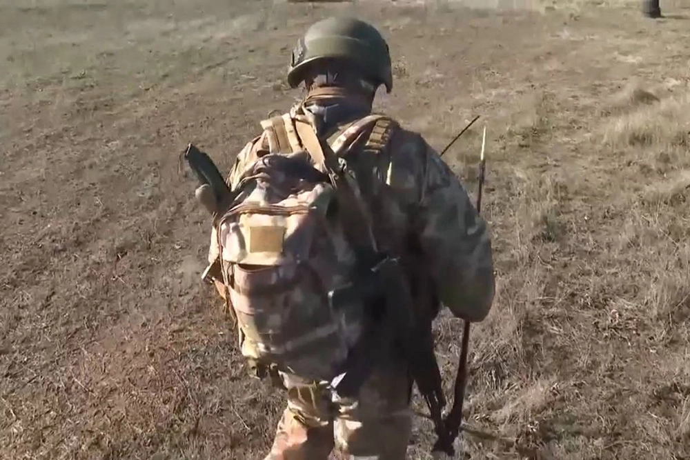 Работа саперов ВДВ на Запорожском направлении.