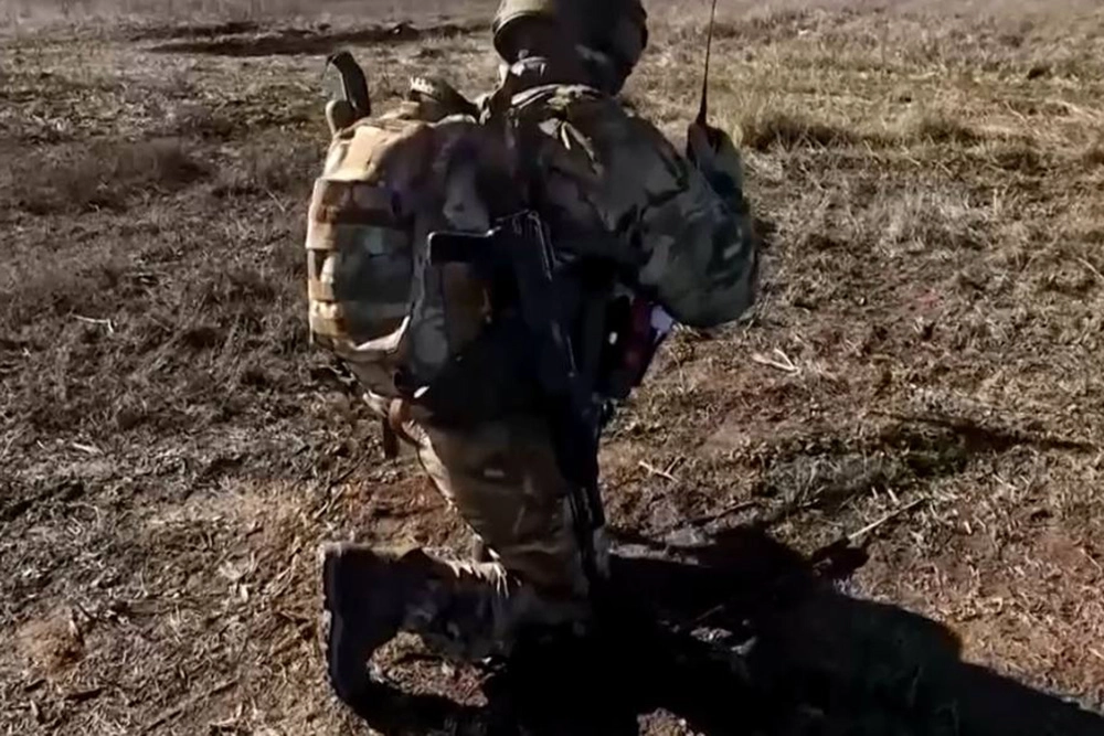 Работа саперов ВДВ на Запорожском направлении.