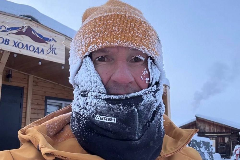 Первая тренировка на морозе.