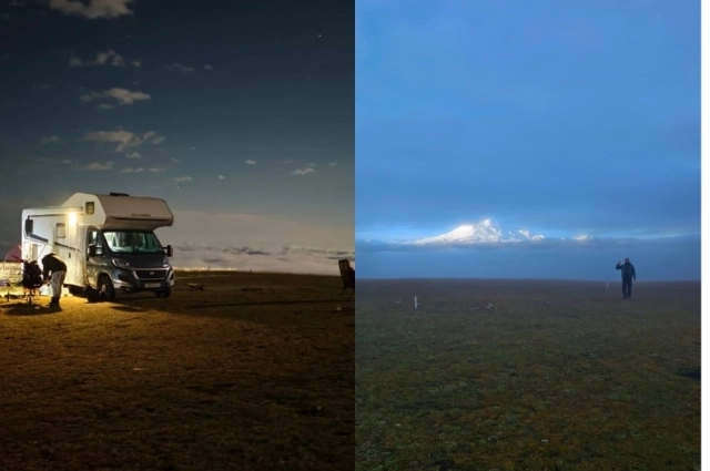 С первого раза пролететь над Эльбрусом не получилось. Пилоты вернулись, чтобы тщательно подготовиться ко второй попытке.