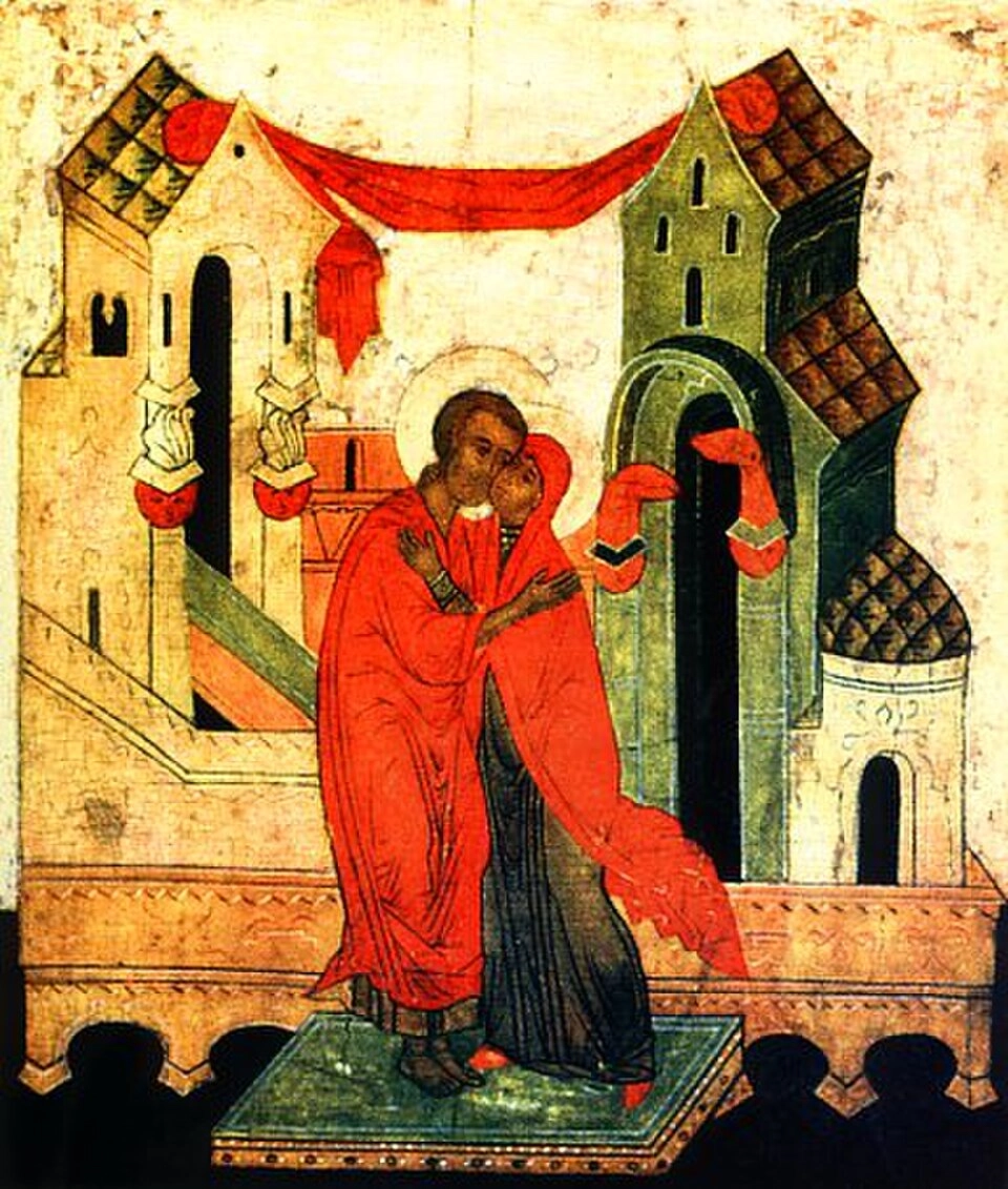 Икона «Целование Иоакима и Анны у Золотых ворот».