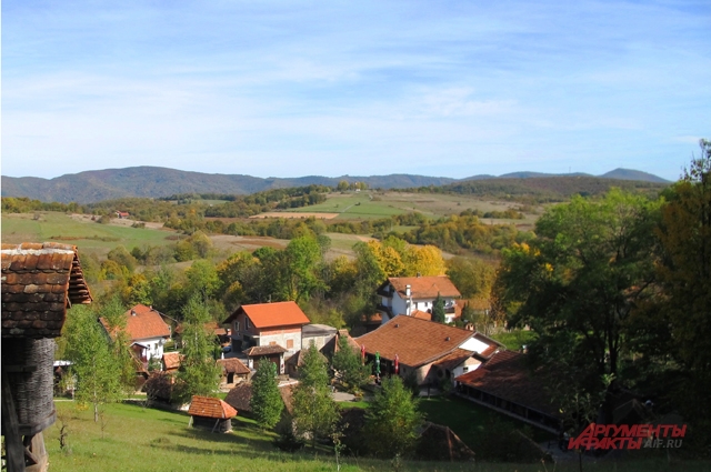 Сельский пейзаж в окрестностях Баня-Луки.