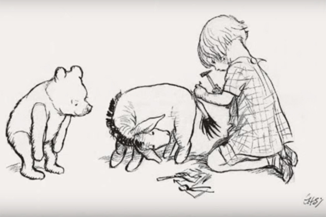 Винни Пух. Иллюстрации художника Эрнеста Шепарда.