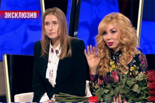 Певица с дочерью в эфире передачи «Эксклюзив», Первый канал.