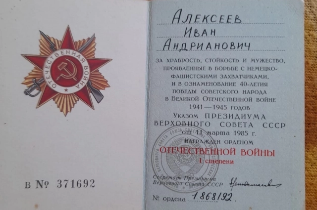 Алексеев - единственный оставшийся в живых ветеран войны в Чесменском районе.