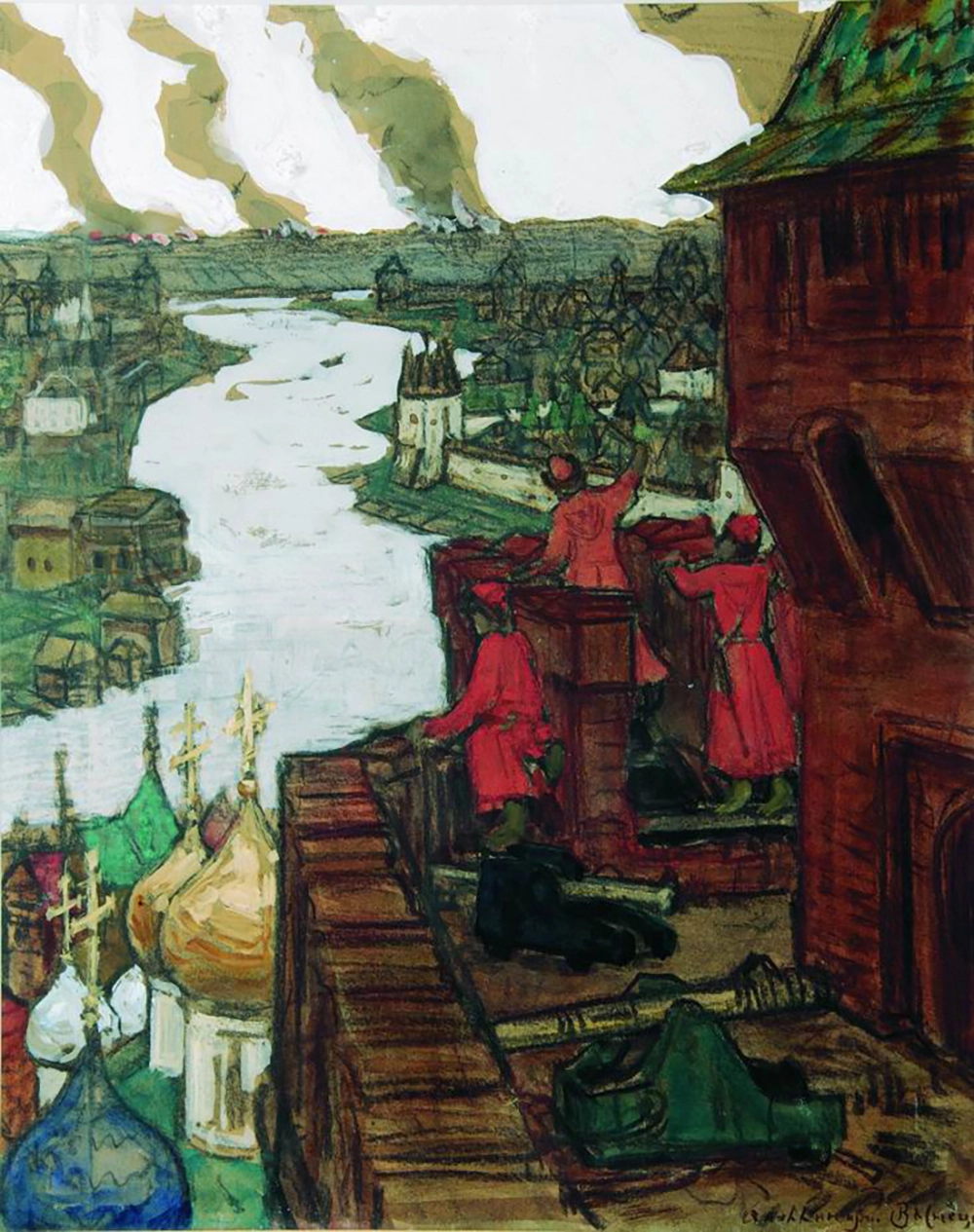«Татары идут». Художник Аполлинарий Васнецов.
