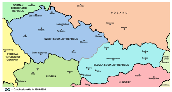 Чехословакия между 1968 и 1989 годами.
