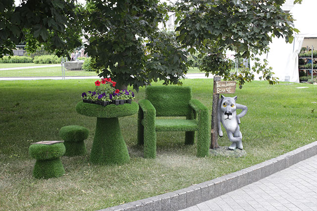 Садовые зеленые топиарные фигуры 3D
