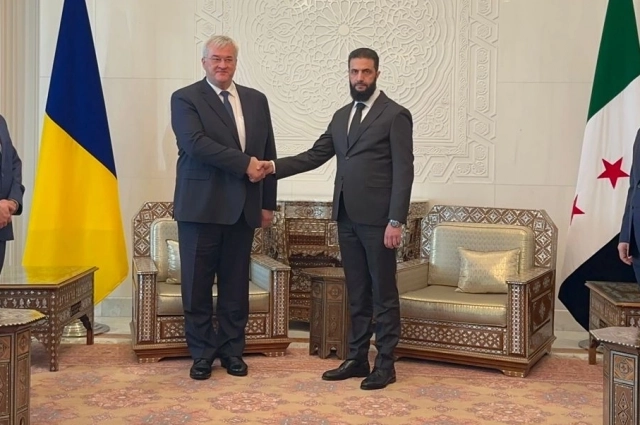 Встреча аш-Шараа с украинской делегацией во главе с Андреем Сибигой (2024)