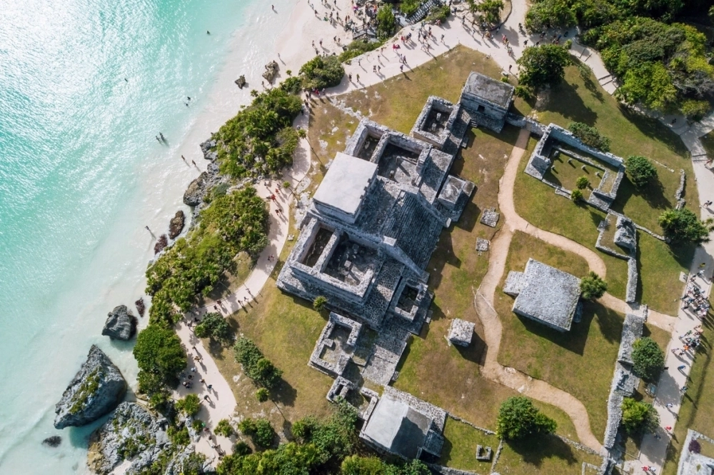 Остатки города Майя.