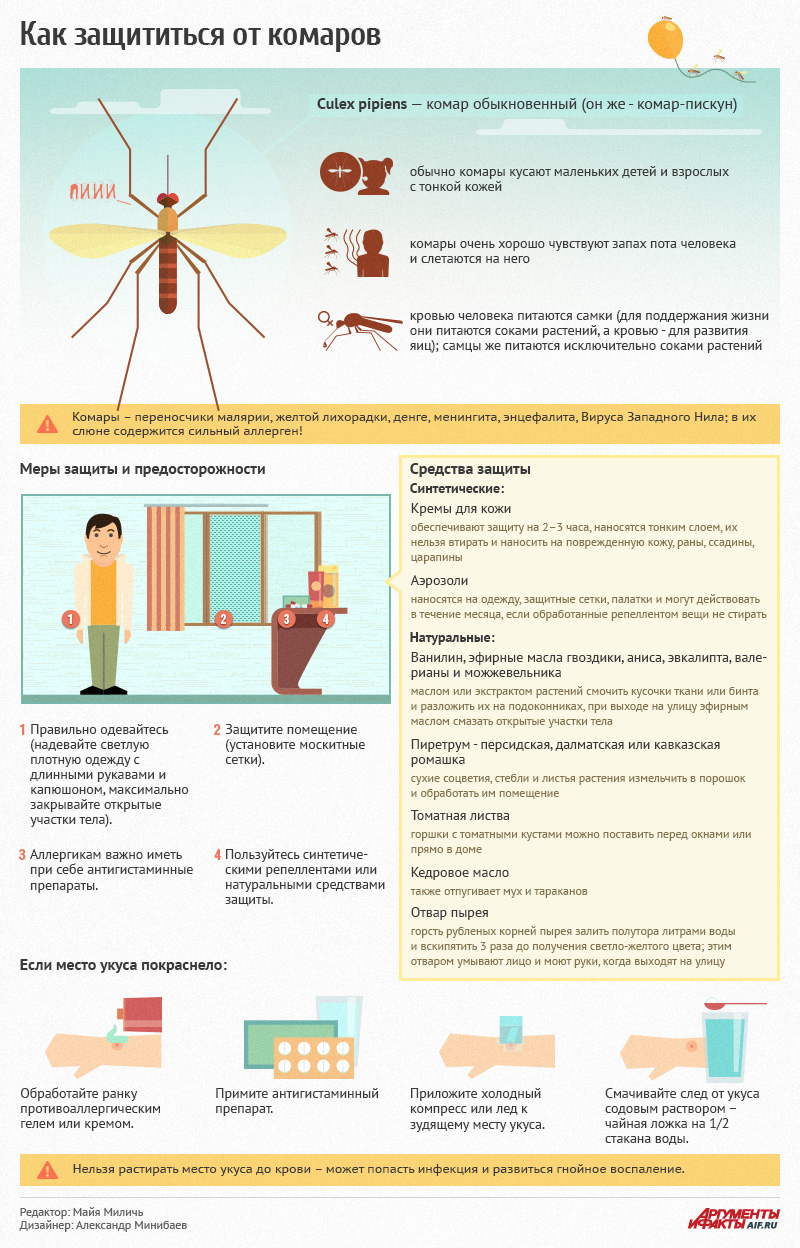 Как защититься от комаров