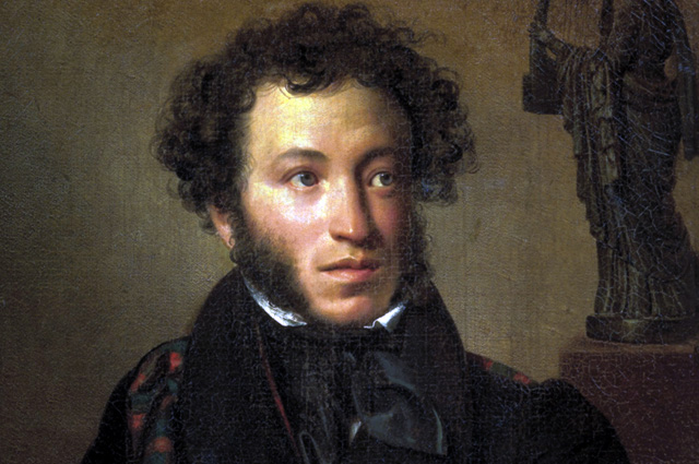 Александр Пушкин, портрет работы О. А. Кипренского. 