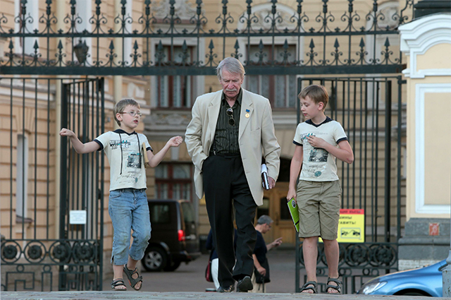 Иван Краско с сыновьями. 2013 г.