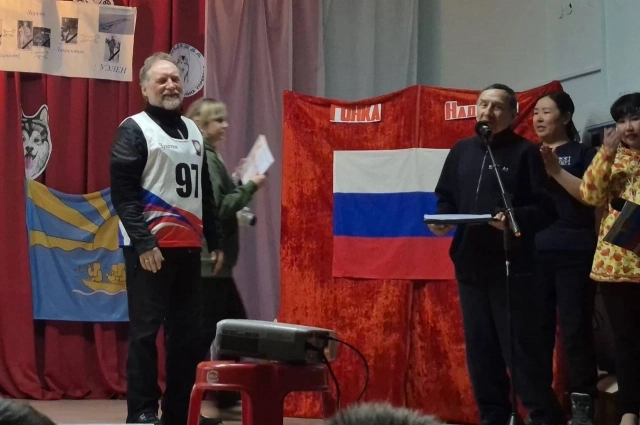 Артур Чубаркин на церемонии награждения.