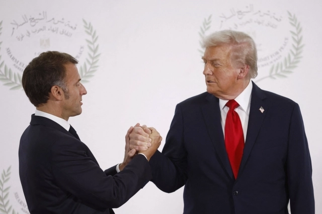 Дональд Трамп и Эммануэль Макрон