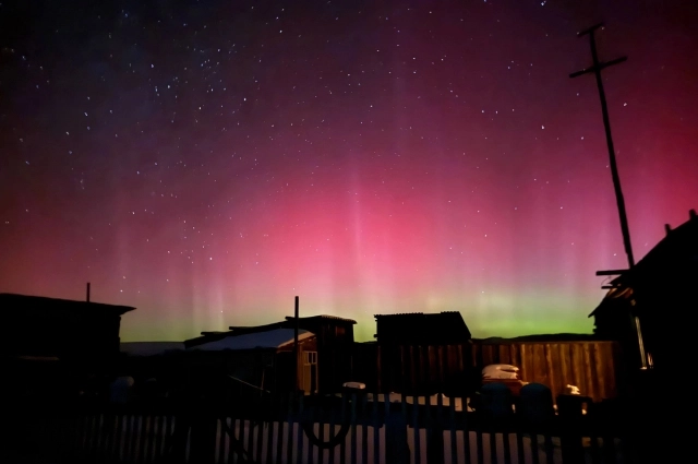 В Бурятии уже не в первый раз наблюдают полярное сияние.