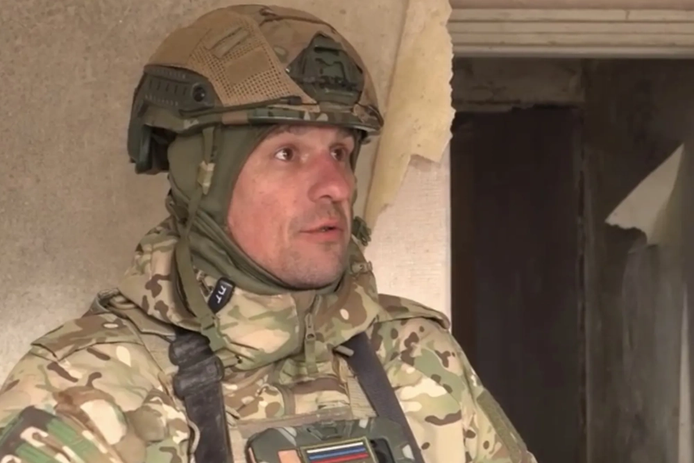 Командир штурмовой группы под позывным «Танк».