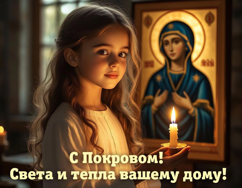 Покров Пресвятой Богородицы. Открытки.
