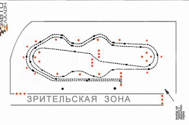 Фигурное вождение карта