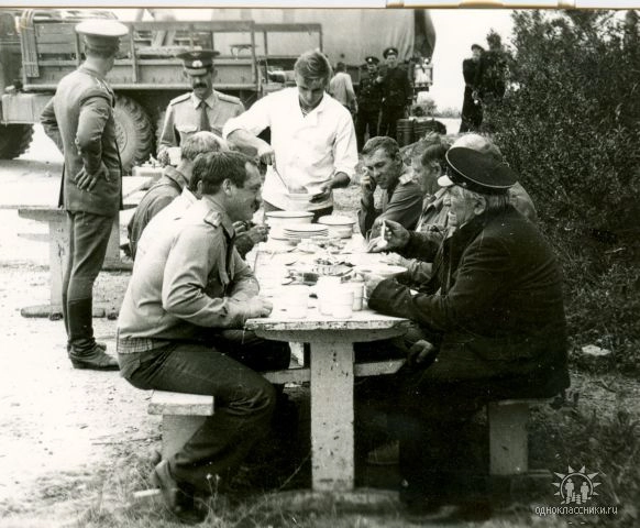 Во время съёмок фильма «Сталинград», 1989 г.