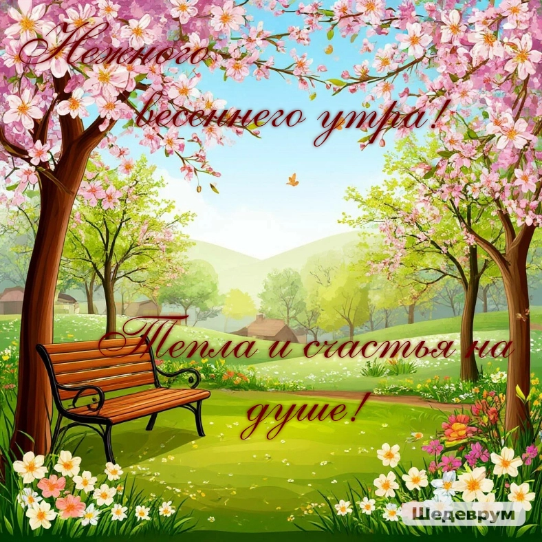 открытки весна