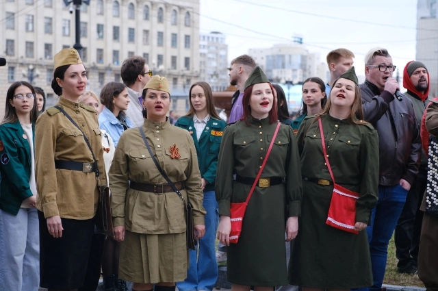 Хабаровчане исполнили знаменитую песню «Катюша»