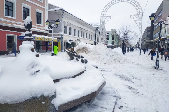Привычная на протяжении многих лет картина на улицах Казани зимой.