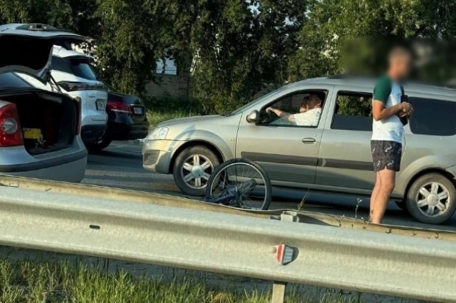 Фото очевидца с места ДТП.