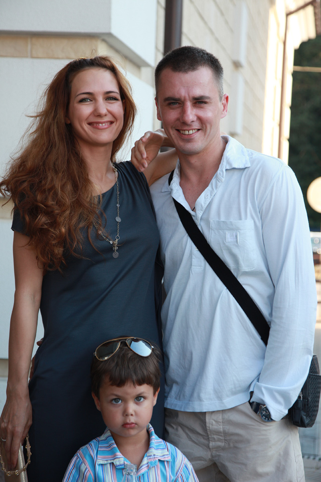 Екатерина Климова и Игорь Петренко с сыном. 2010 г.