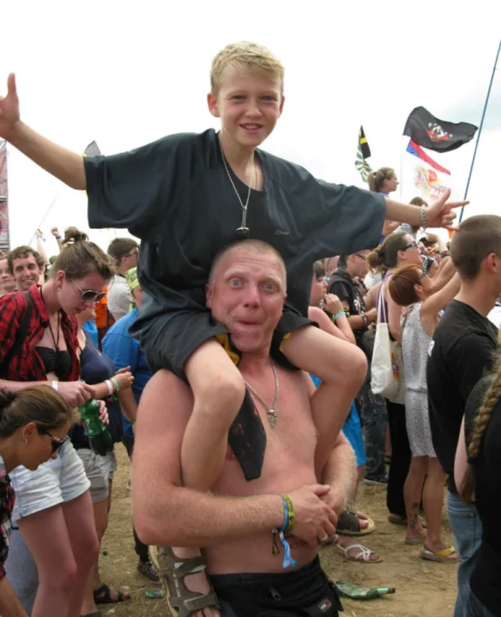 Никита Конкин на концерте.