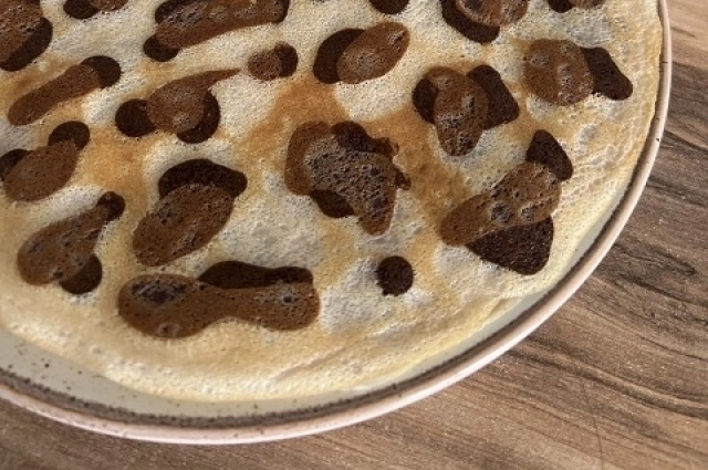 Леопардовые блины понравятся любителям шоколада