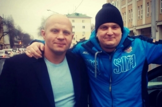 Федор Емельяненко и Андрей Кожемякин в Белгороде.