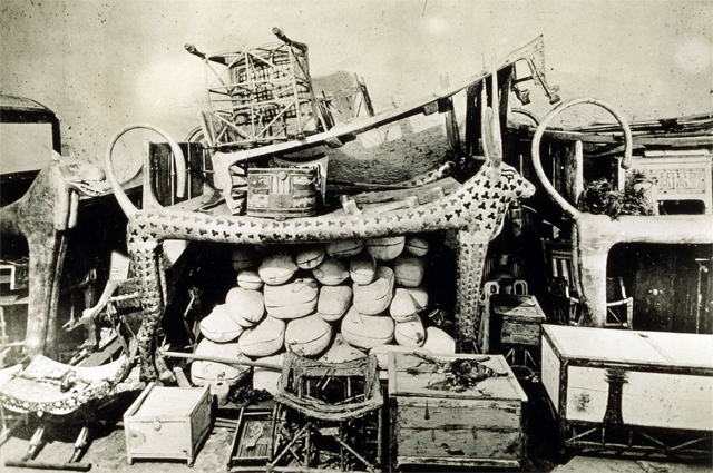 Вестибюль гробницы Тутанхамона, Долина Царей, Египет, ноябрь 1922