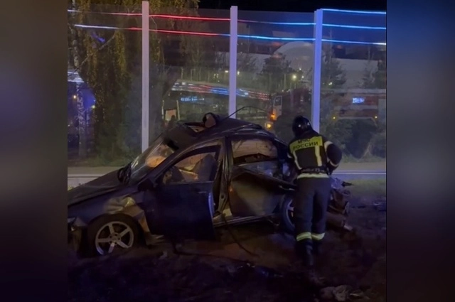 За рулем находилась неопытная водительница.