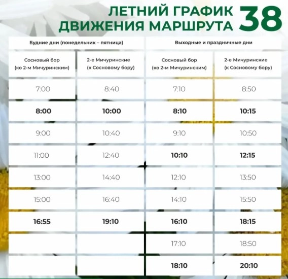 схема движения автобуса 38